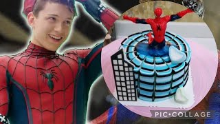 Super Easy #spiderman  Cake اسهل تورتة سبايدر مان للاولاد تقدري تعمليها بكل سهولة في البيت