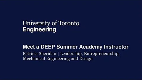 Meet a DEEP Summer Academy Instructor: Patricia Sh...