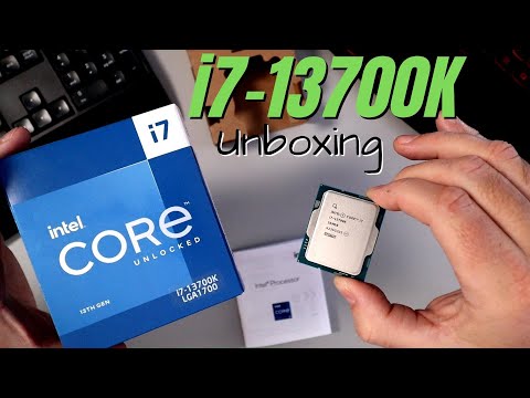 Intel i7-13700K 13th Generation Unlocked CPU Unboxing