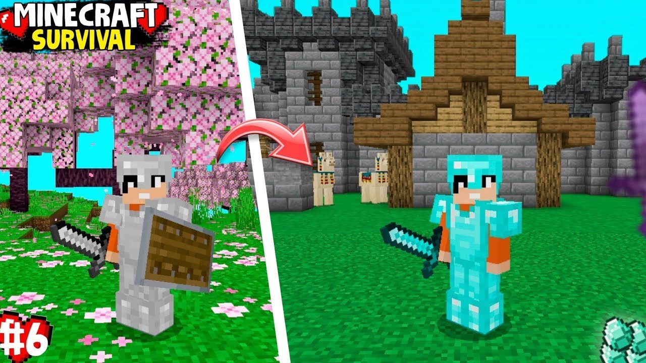 I Crafted DIAMOND Armour In Minecraft PE Hardcore - YouTube