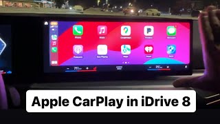 Maps on Apple CarPlay in BMW iDrive 8