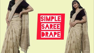 Simple saree drape| step by step tutorial| #By Rekha Mishra