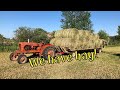 Vintage tractors making hay 2021 unbelievable yeilds