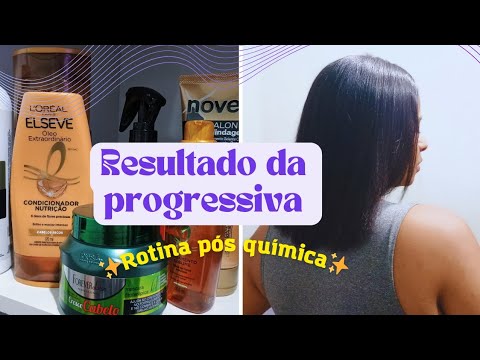 Rotina Capilar PÓS QUÍMICA| Resultado da progressiva SELECT ONE DA PROHALL| Primeira lavagem 🫧✨