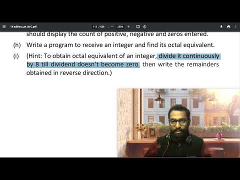 Octal Value of integer || Chapter 5 Problem [B](H) || Let Us C Solution