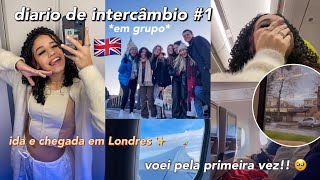 DIÁRIO DE INTERCÂMBIO #1 ✨- cheguei em Londres, 2 voos, visitei Porto + perrengues chiques 🇬🇧