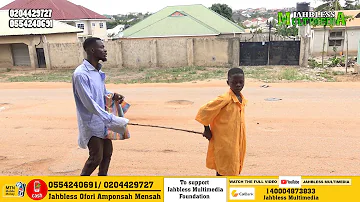 f@ke blind Man Jahbless and his son Joshua on the street begging for money see wahala 😂😂