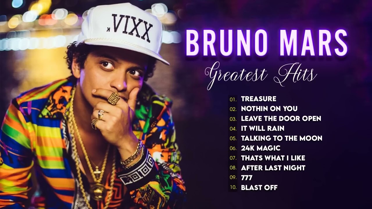 bruno mars tour songs