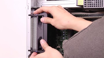 Lenovo ThinkSystem ST250 installing a rear fan