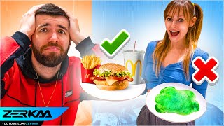 GIRLFRIEND Controls What I Eat For 24 HOURS!