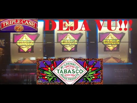 CLASSIC OLD SCHOOL CASINO SLOTS: TRIPLE CASH + TABASCO SLOT PLAY! NICE!