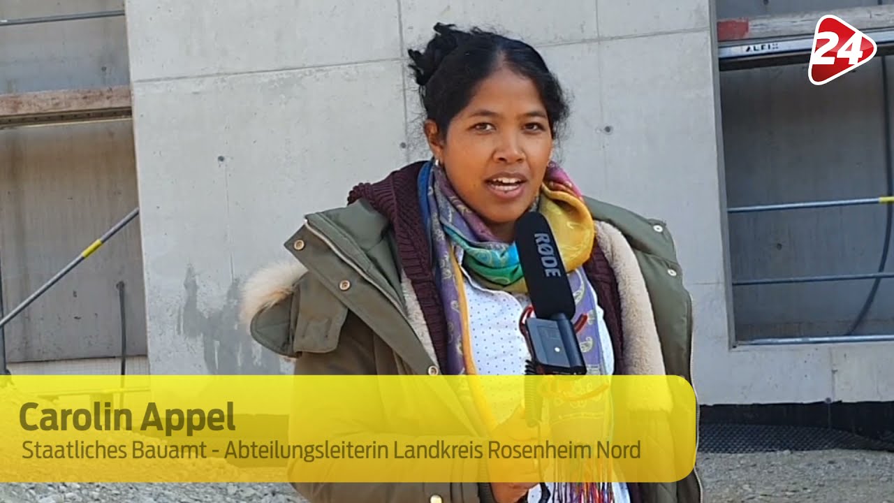 Neubau der Polizeiinspektion Wasserburg am Inn: Der Stand der Baustelle Ende April 2021