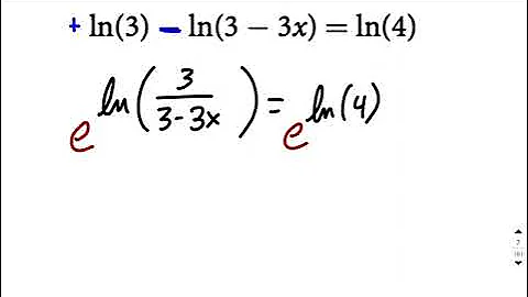 natural log equation solving