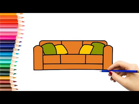Video: Kaip Nupiešti Sofą