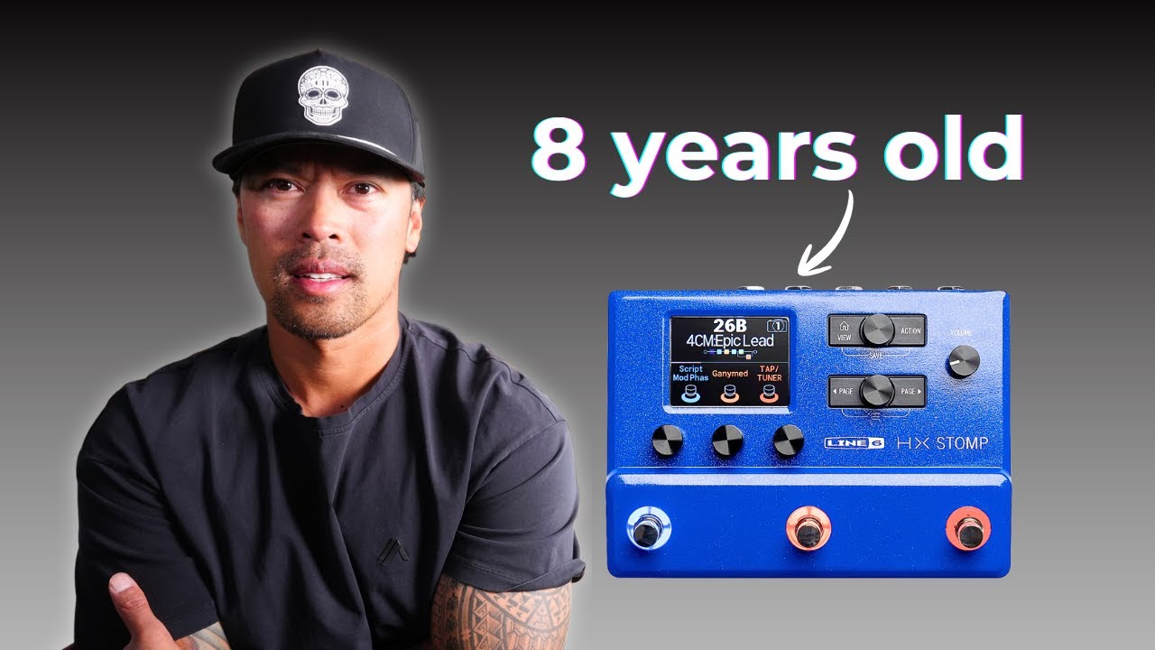 ギター Line 6 HX Stomp Lightning Blue Line 6 HX Stomp Limited Edition Multi-Effects Pedal-Lightning Blue