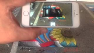 Robin Williams Chalk Mural tribute with Augmented Reality #Aurasma