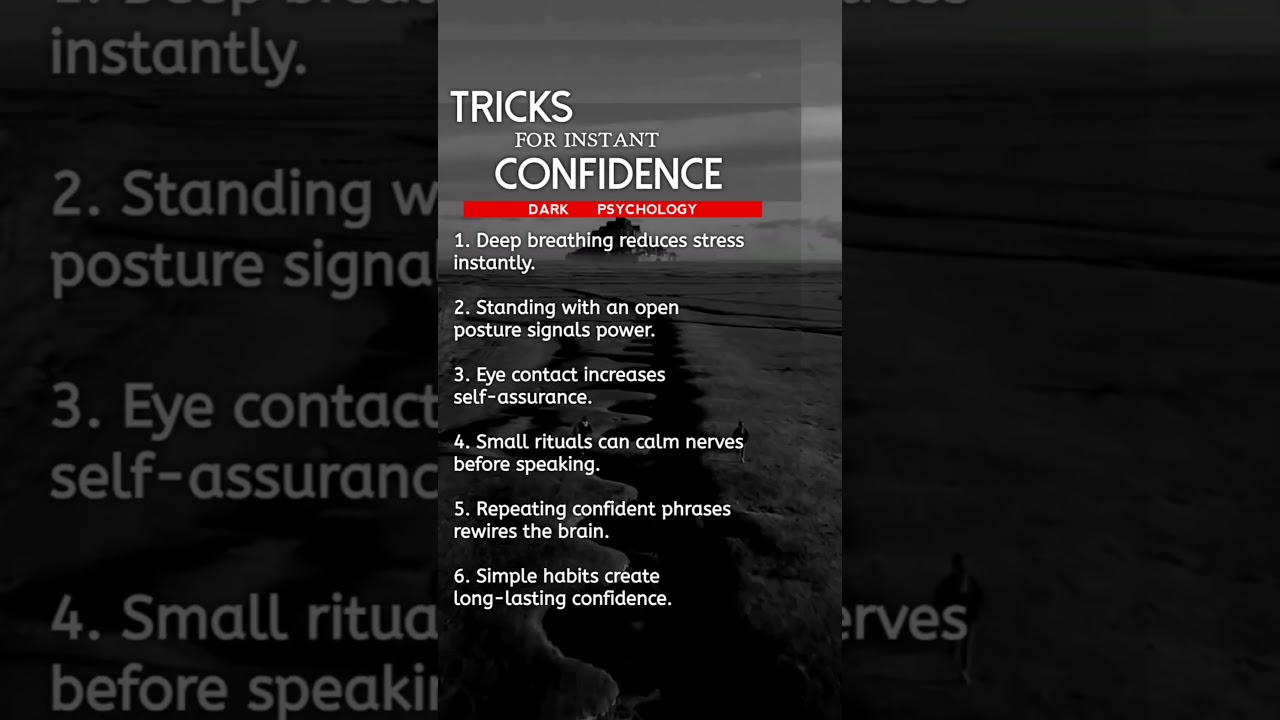Tricks For instant Confidence |9P