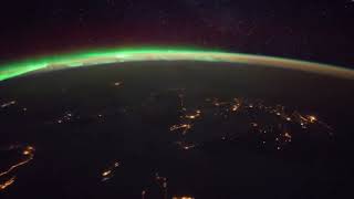 Удивительное Зрелище На Землю Из Космоса В Ночи  Planet Erde Aus Dem Weltraum