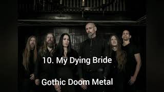 Top 10 Gothic Metal Bands