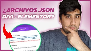 ¿Funcionan los archivos Json de Divi en Elementor y viceversa?