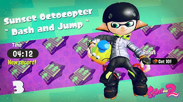 Splatoon 2 Story - Sunset Octocopter - Dash and Jump
