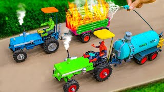 Diy tractor making mini Fire Truck Rescues science project |Diy mini WATER TANKER | Diy MINI TRACTOR