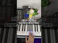 milet - Anytime Anywhere Not Angka Frieren Anime #notpianika #notangka #easypiano #milet