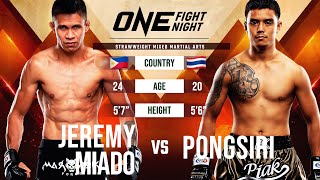 Jeremy Miado 🇵🇭 vs. Pongsiri Mitsatit 🇹🇭 Full Fight Replay