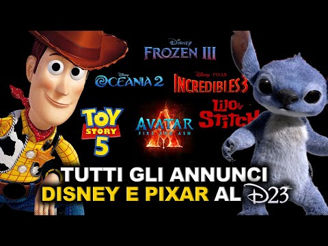 TUTTI GLI ANNUNCI DISNEY e PIXAR al D23