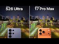 Samsung Galaxy S26 Ultra VS iPhone 17 Pro Max Camera Test Comparison 