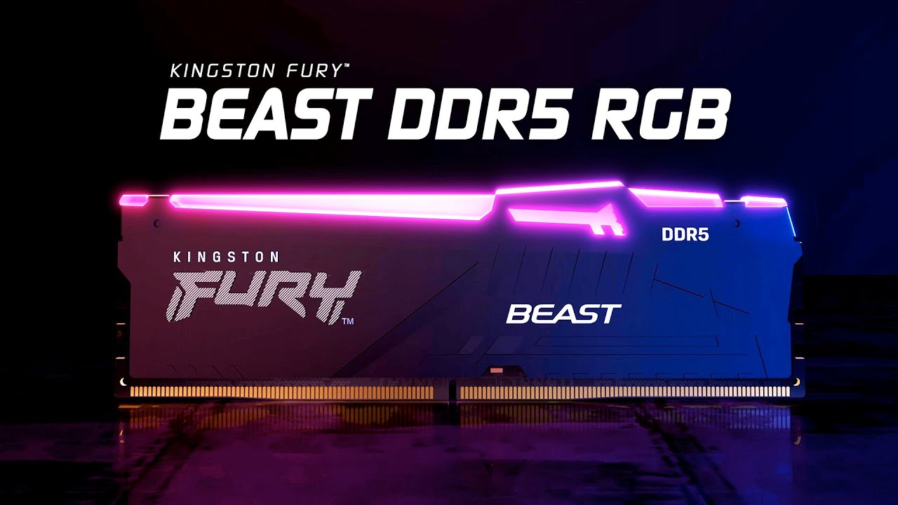 Memoria RAM Kingston FURY Beast RGB DDR5 5600MHz 32GB 2x16GB CL36