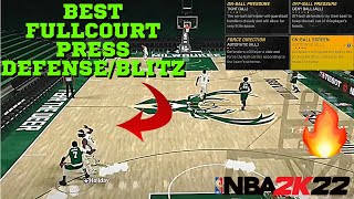 *NEW META* BEST FULLCOURT PRESS IN NBA 2K22!!🚨BLITZ THE BALL & GET STEALS EVERYTIME🚨 2K22 GAMEPLAY screenshot 5