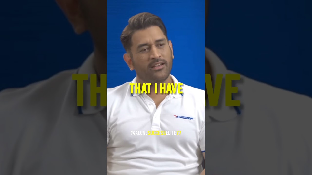 MS Dhoni on his Family and Friends Support ❤️