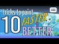 10 Tricks to paint faster & better with Krita