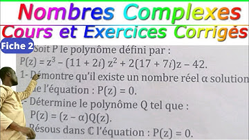 Nombres complexes||Montrer qu