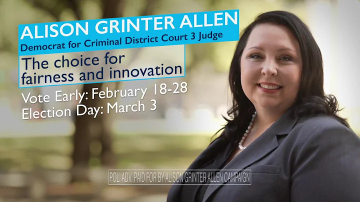 Vote Alison Grinter Allen for Judge for Fairness &...