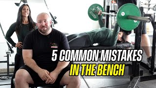 5 Common Mistakes for Bench Press