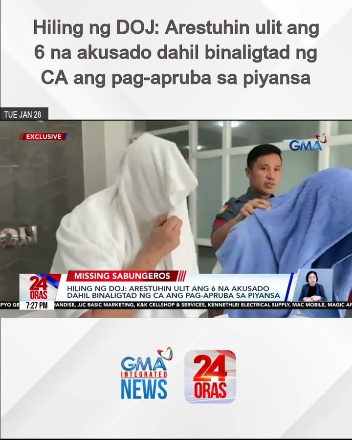 Hiling ng DOJ: Arestuhin ulit ang 6 na akusado dahil binaligtad ng CA ang pag-apruba... | 24 Oras