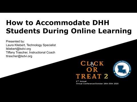 How to Accommodate DHH Students During Online Learning