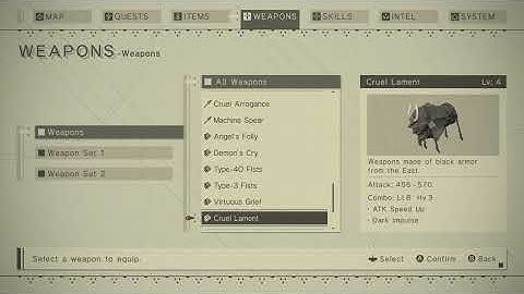 NieR Automata - My 100% run: Archives, Weapons (+ Upgrades), Pods Programs, Sidequests and Intel