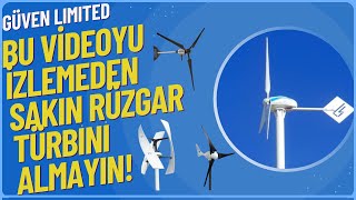 Bu Videoyu İzlemeden Sakın Rüzgar Türbini Almayın