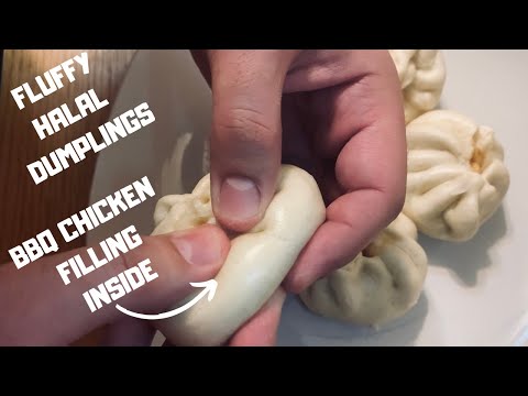 HALAL DUMPLINGS | HALAL BUNS | HALAL BAO WITH BBQ CHICKEN FILLING. HD CHEF. SUPPORT BAITULMAAL!