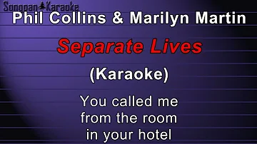 Phil Collins & Marilyn Martin - Separate Lives (Karaoke)