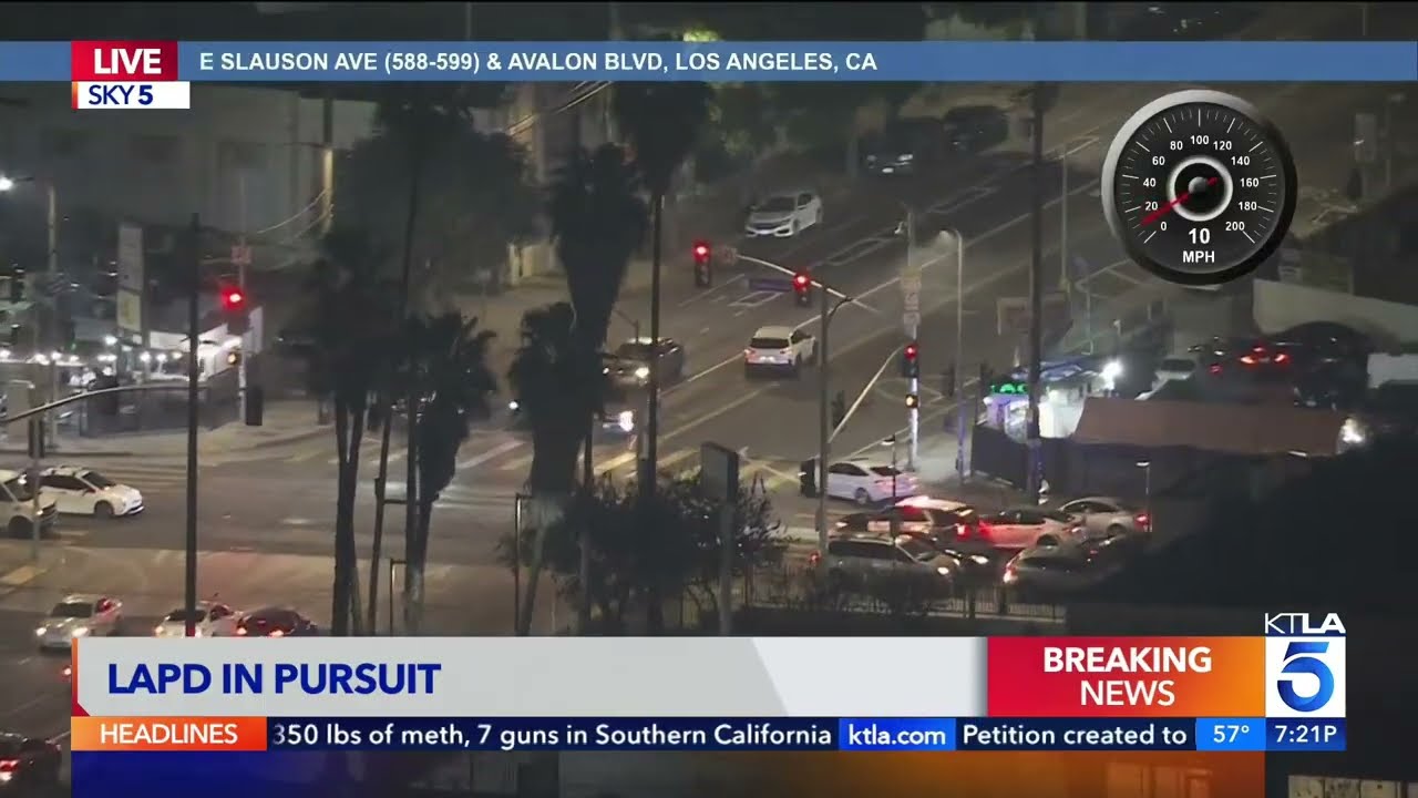 Live Police Chase in L.A