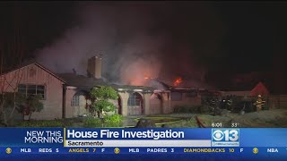 Sacramento Home Destroyed In Overnight House fire
