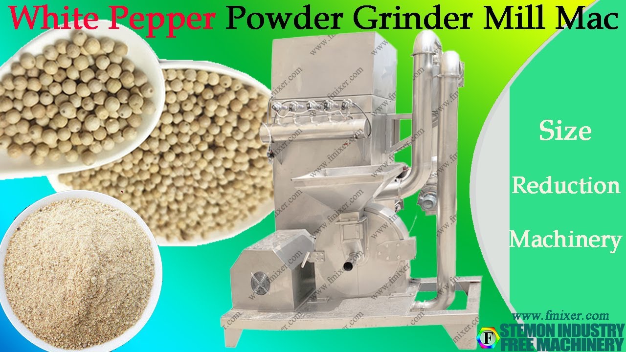 White Pepper Grinder Machine for Grinding Spices into powder┃Pulverizer
