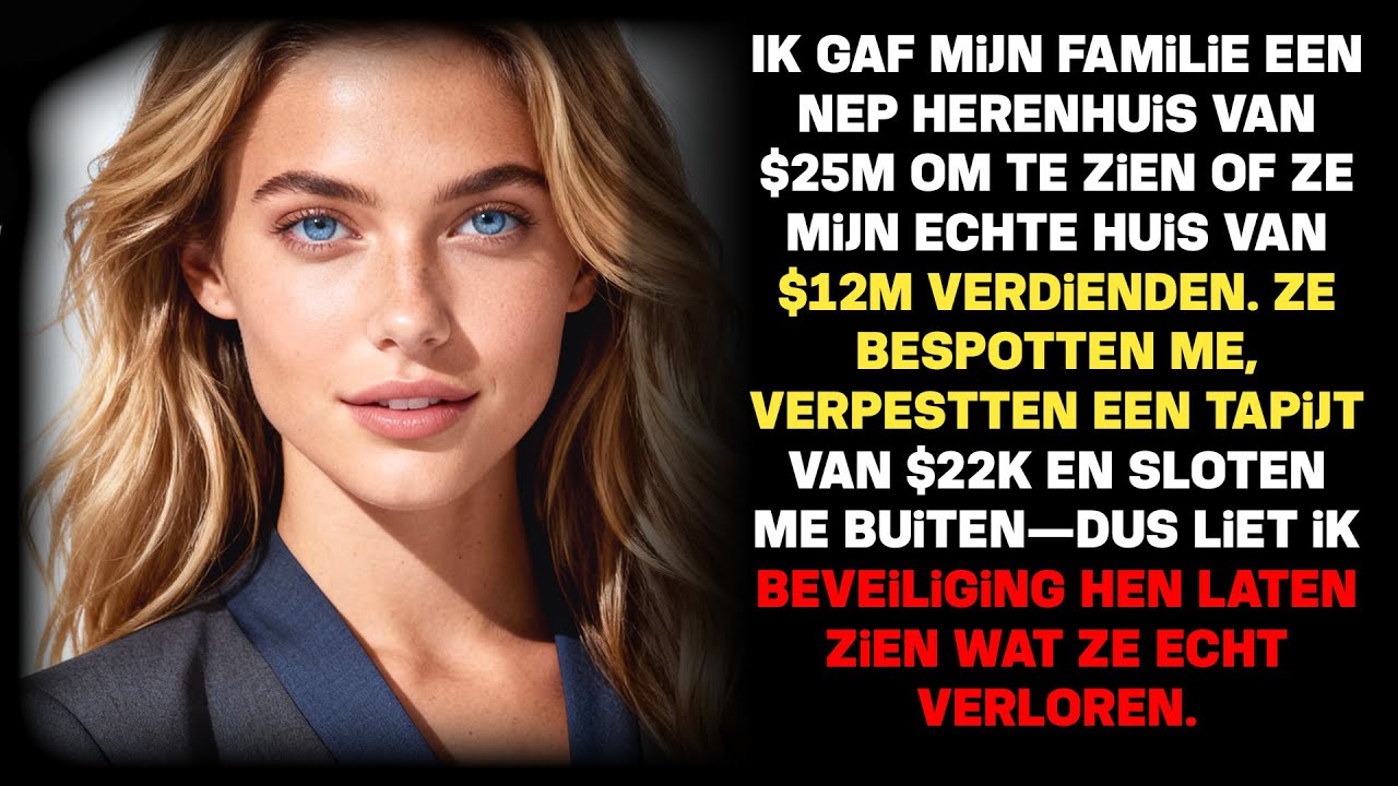 Ik huurde een villa van $25M om mijn familie te testen - Ze sloten me buiten.
