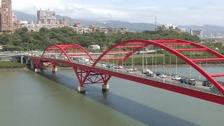 台北淡水河 關渡大橋 追焦 空拍 航拍 DJI Mavic 2 zoom, Inspire 2 48mm 96mm