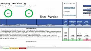New Jersey LMFT Clinical Hours Tracker screenshot 5
