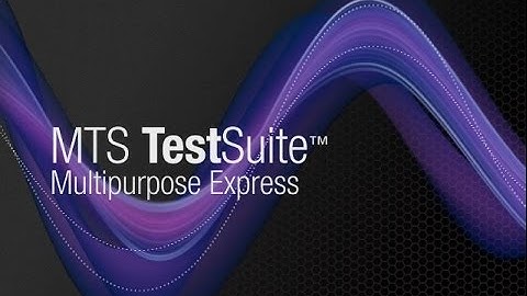 MTS TestSuite Multipurpose Express Software (3 of 7)